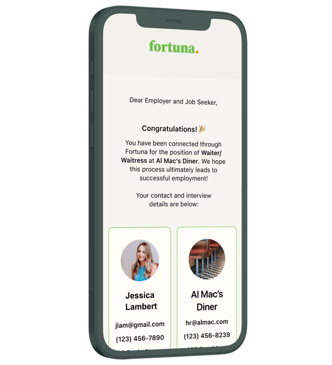 Fortuna Swipe right to find your next job